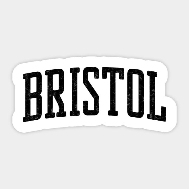 Bristol UK Vintage Style Bristol Sticker TeePublic